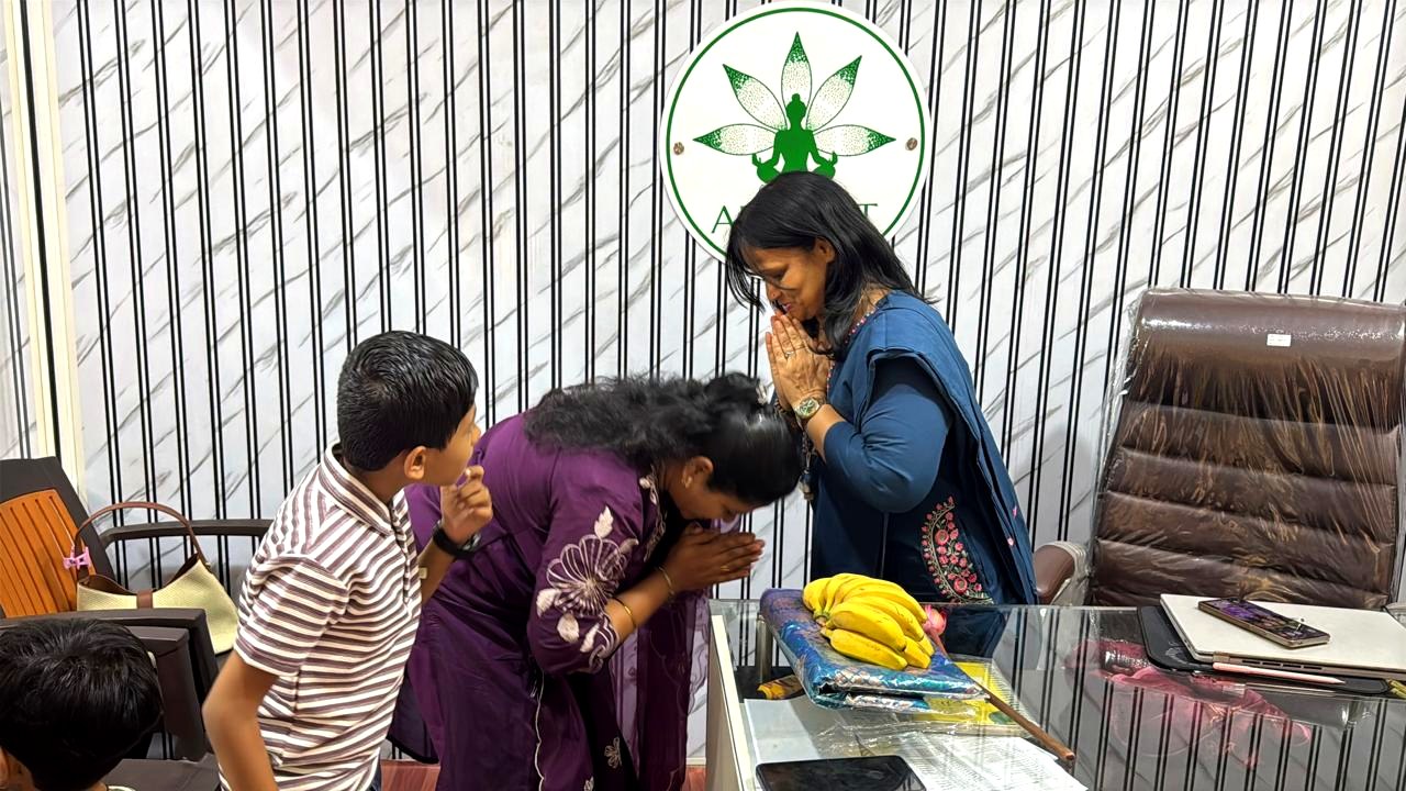 Blessing at Arihant Foundation