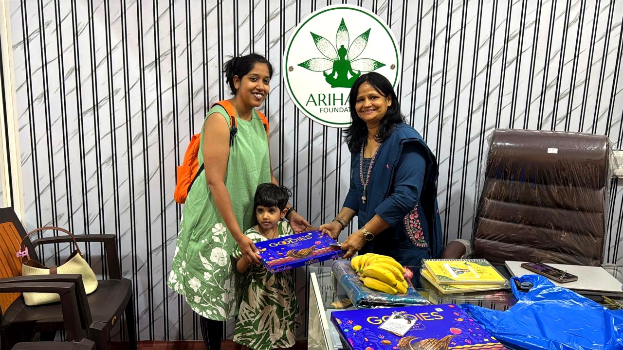 Family visiting Arihant Foundation